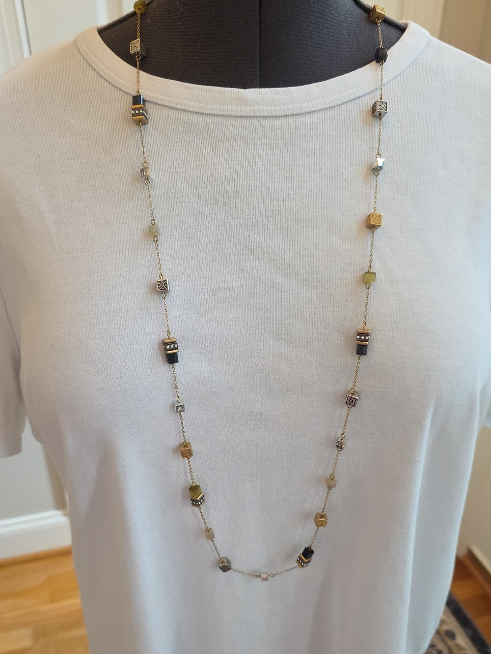Brighton Retired Silent Code Station Statement Necklace